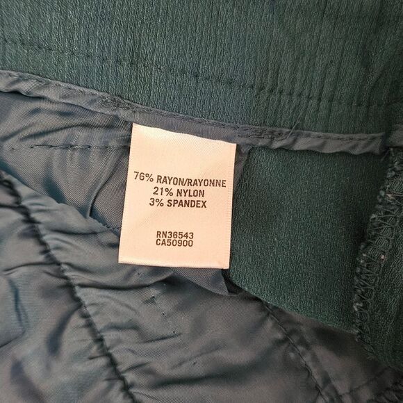 Van Heusen Teal Green Stretch Dress Pants Size 0 - Picture 8 of 10